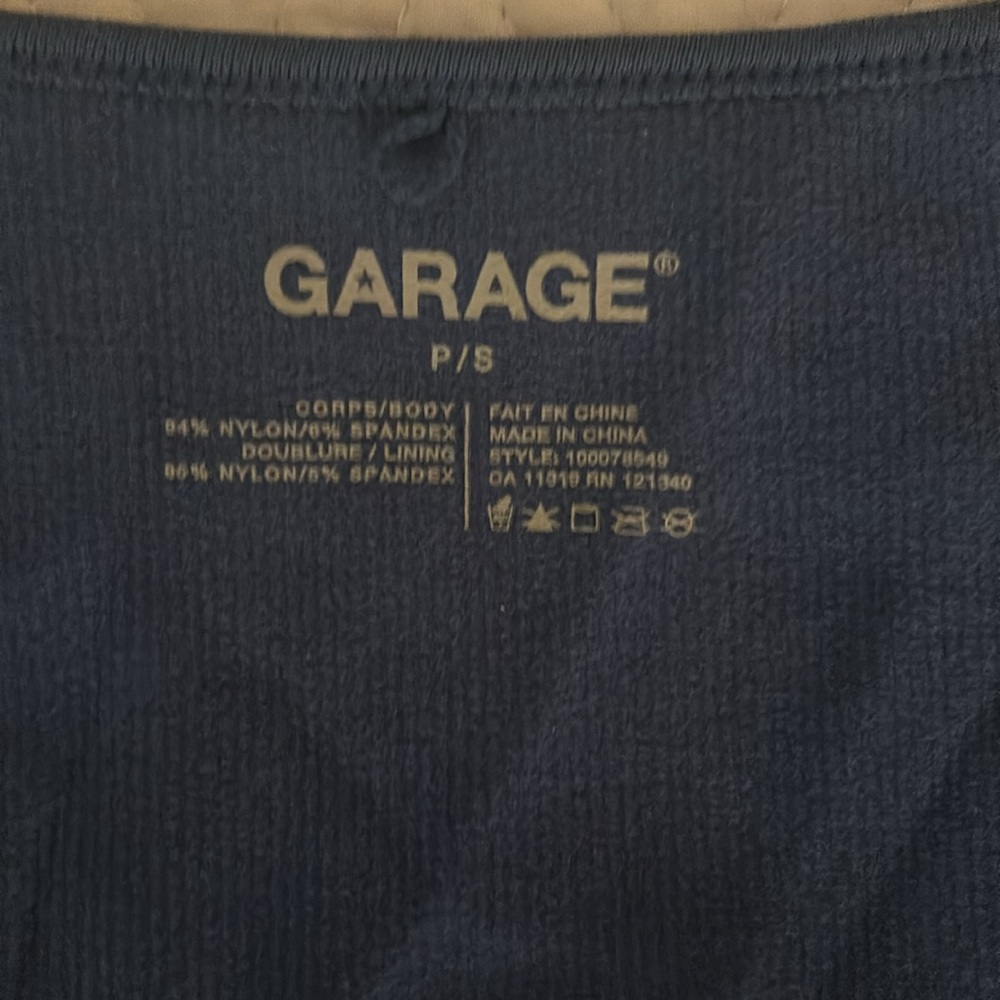 Garage blue cropped long sleeve - Picture 2 of 4
